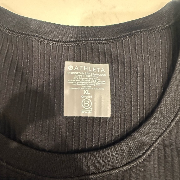 Athleta Black Ribbed Tank - Picture 2 of 4